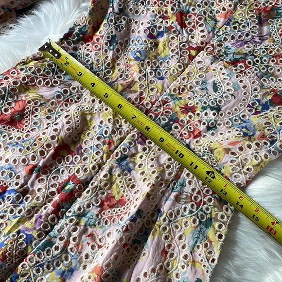 Entro floral eyelet lace romper EUC size Small - Picture 6 of 13